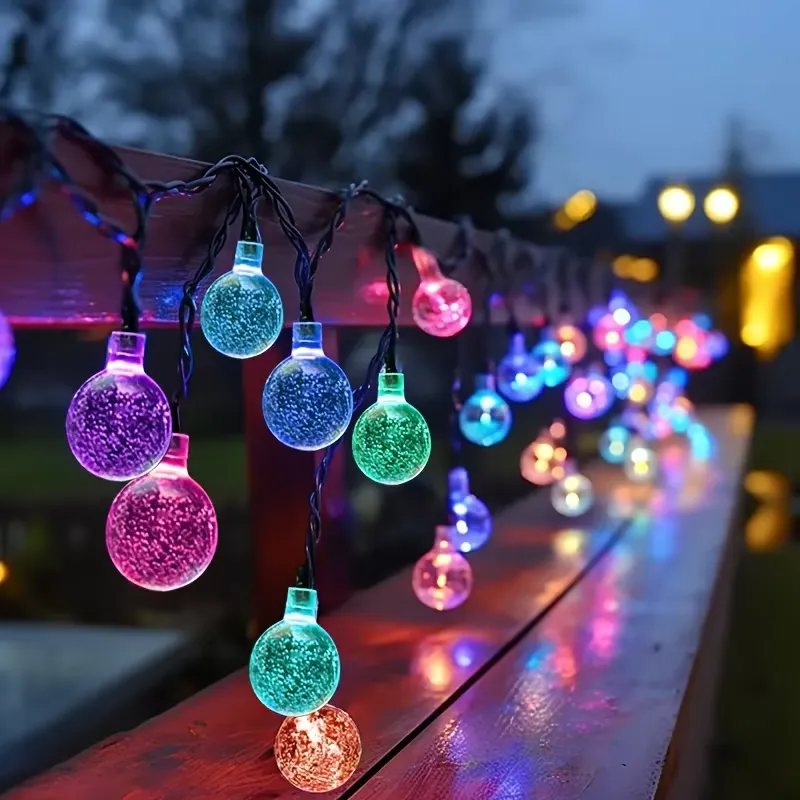 LED Solar Luzes de Cordão 5m 20 LEDs à Prova d'Água - R$29,19