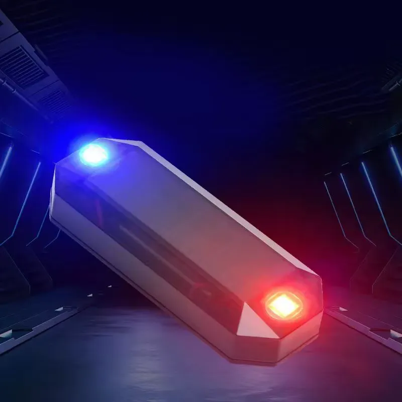 SEAMETAL Luz de Advertência Solar para Carro Anti-roubo