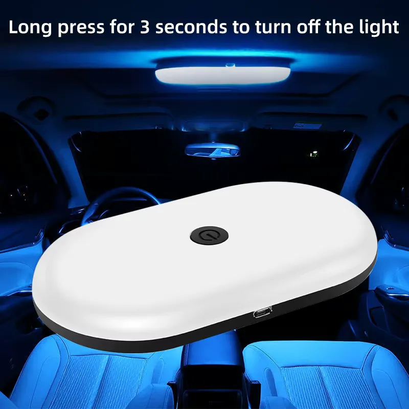 Fccemc Luz LED Retrátil para Leitura Automotiva USB