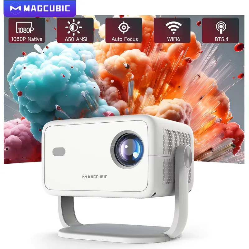 Magcubic Projetor 1080P 650 ANSI Android 14 Portátil