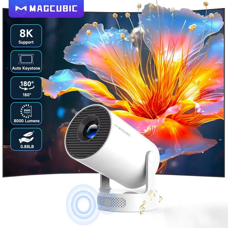 Magcubic Projetor Portátil HY300 Pro+ WiFi 6 Android 14