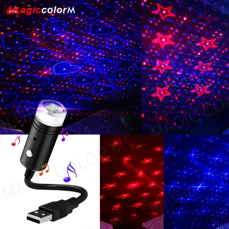 MAGIC COLORM Projetor Estrela LED USB para Quarto