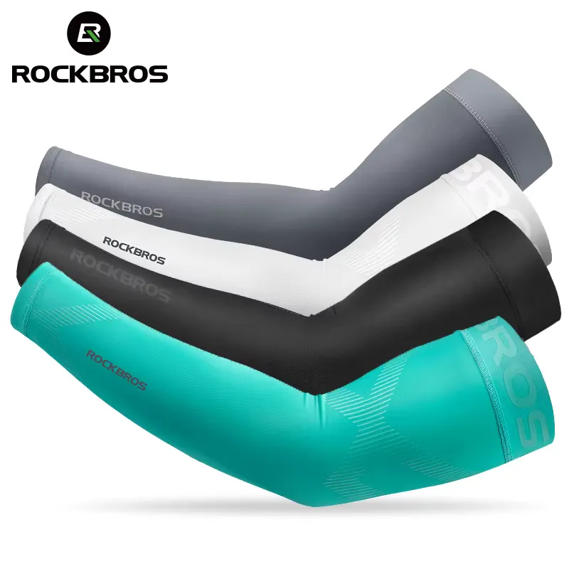 Rockbros Manga de Compressão Tecido Gel para Corrida e Ciclismo