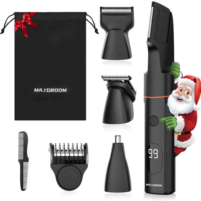 Maxgirl Kit 4 em 1 Aparador Corporal Masculino com IPX6