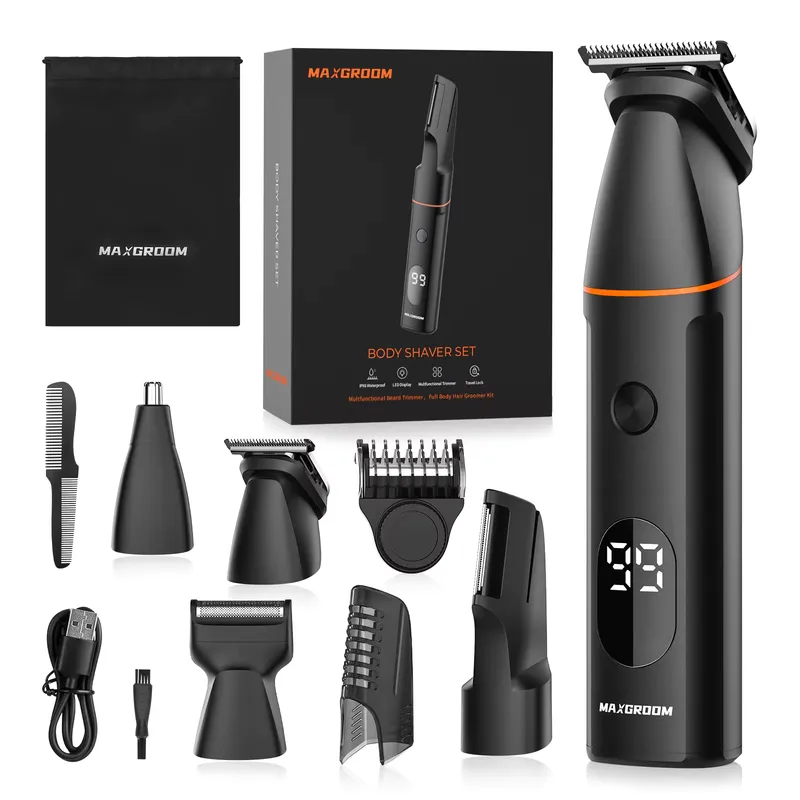 Maxgirl Manscape 4 em 1: aparador de pelos à prova d'água IPX6