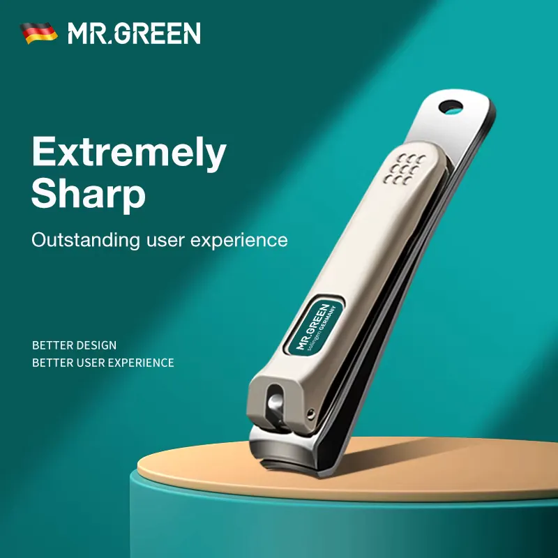 Mr.Green Cortador de Unhas em Aço Inoxidável com Lâmina Curva