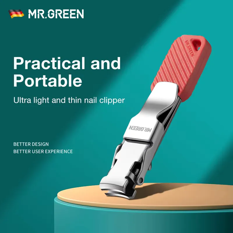 Mr.Green Cortador de Unhas Dobrável Compacto com Chaveiro