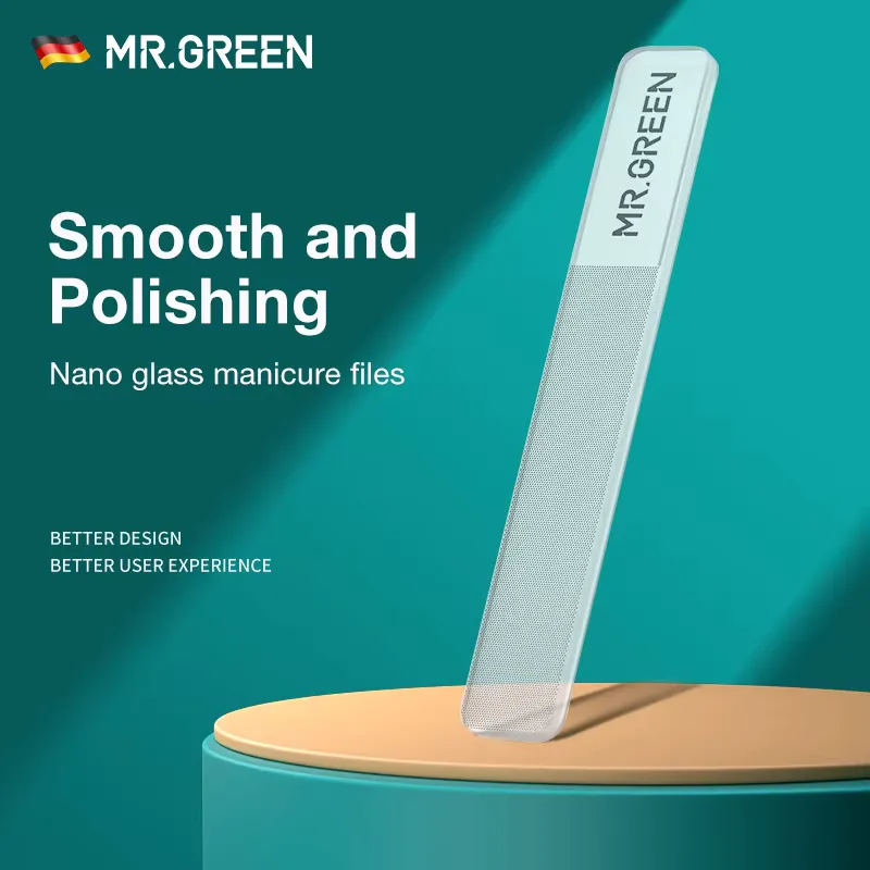 Mr.Green Limas de Unha Nano Vidro – Polimento Profissional