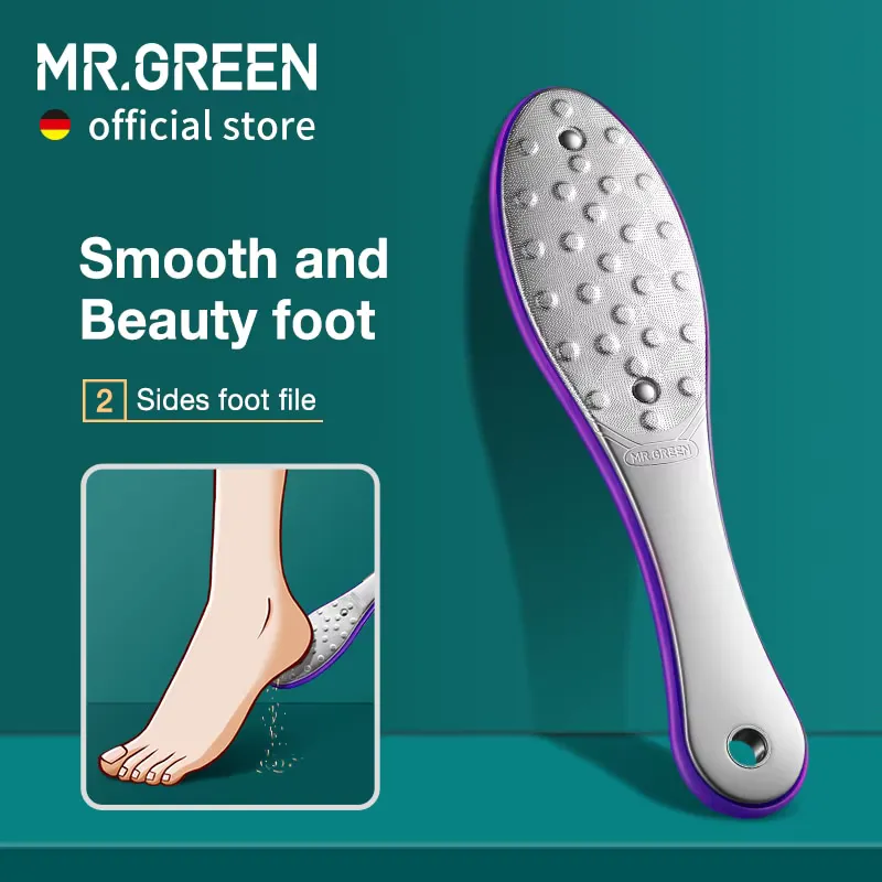 Mr.Green Lixa Dupla para Pés – Pedicure Profissional em Aço Inox