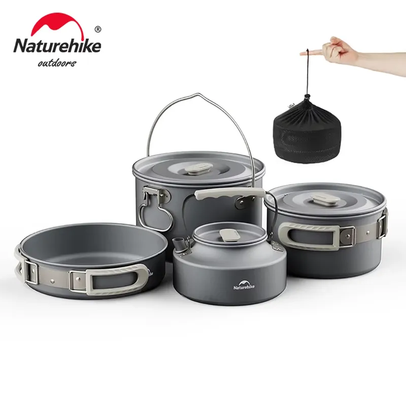 Naturehike Kit Panelas Acampamento Dobrável Portátil
