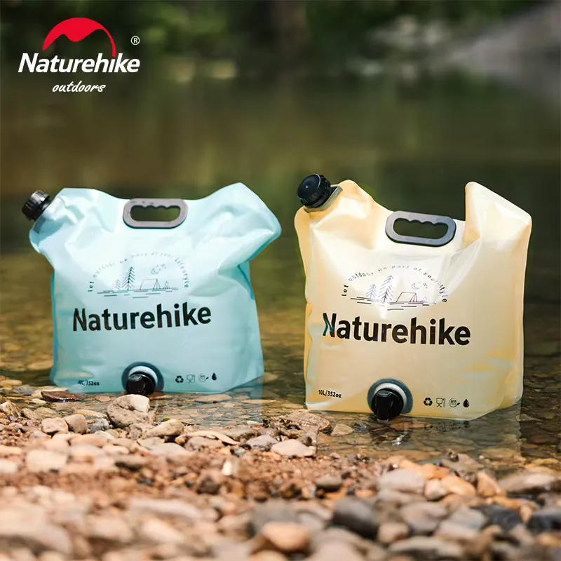 Naturehike Saco de Água 10L Dobrável com Torneira