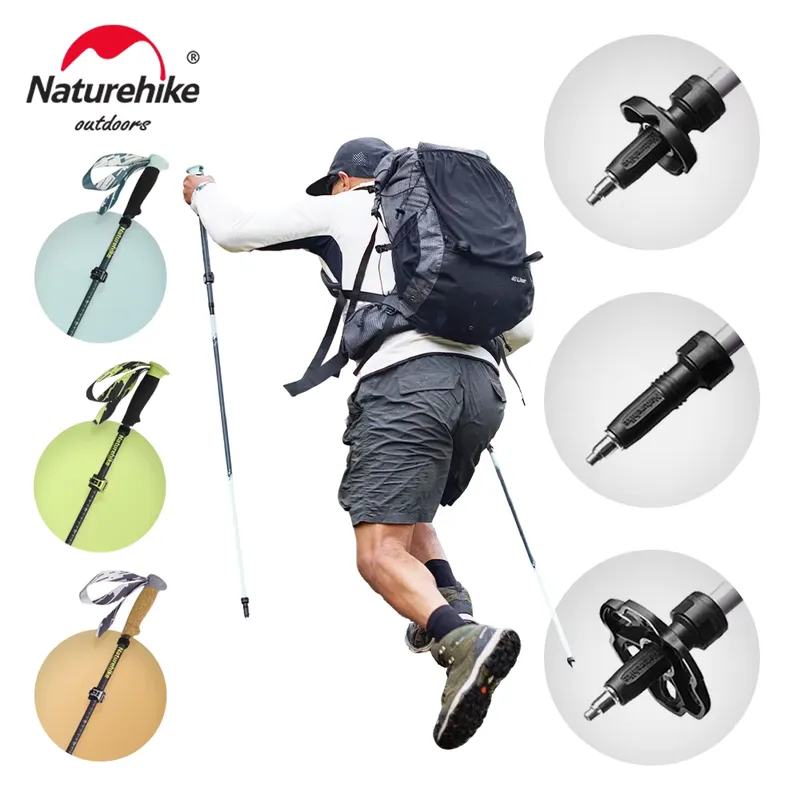 Naturehike Sunsia 5-EXT Bastão de Trekking Dobrável Ultraleve
