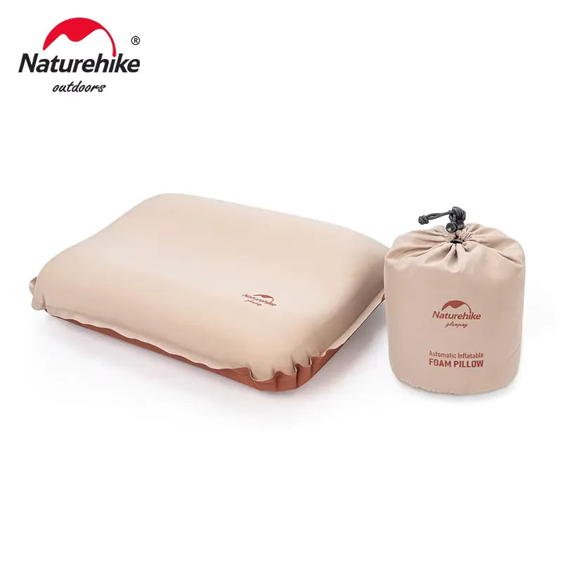 Naturehike Travesseiro Inflável Automático 3D para Camping