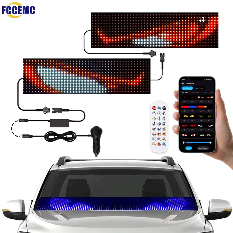 Fccemc Painel LED Pixel RGB 12V 24V Controle Remoto