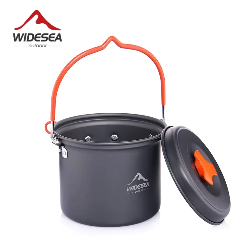 Widesea Panela Alumínio Antiaderente Camping 2-3 Pessoas