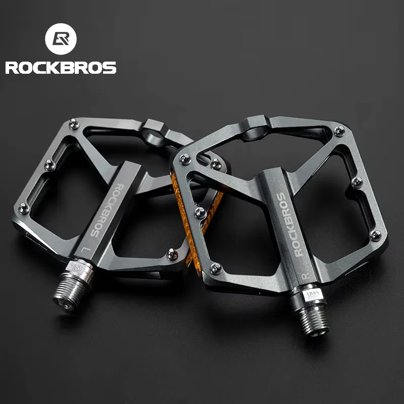 Rockbros Pedais de Bicicleta Alumínio Antiderrapante MTB