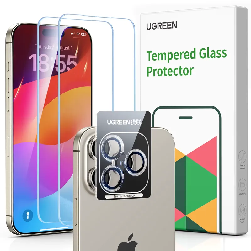 Ugreen Protetor de Tela Vidro Temperado iPhone 16 Pro Max