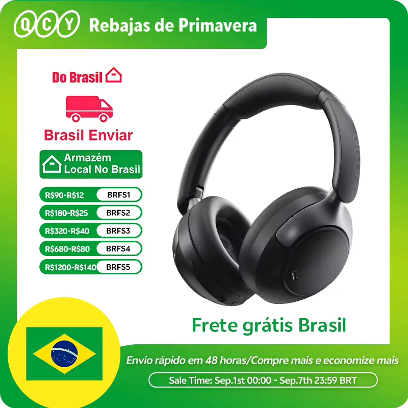 QCY H3 Pro Fone Sem Fio com Cancelamento de Ruído