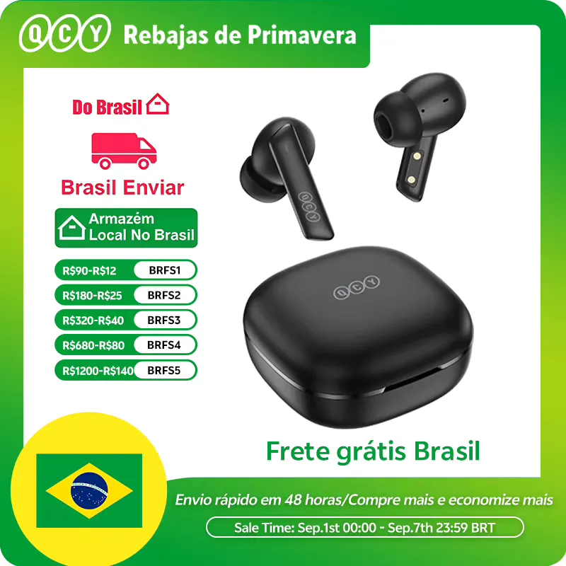 QCY HT05 Fone Bluetooth com Cancelamento de Ruído 40dB