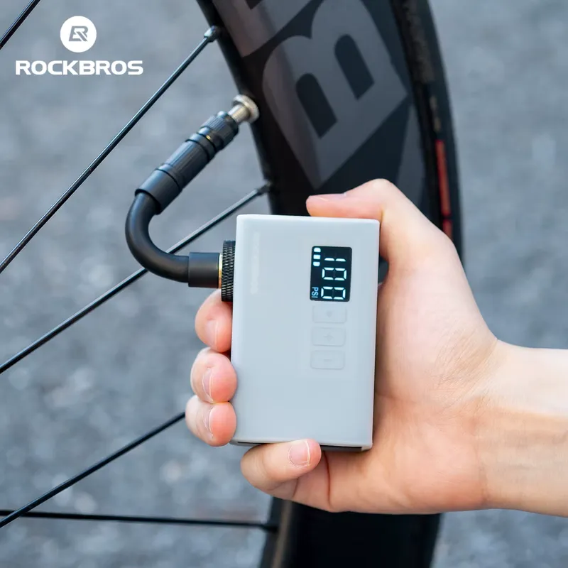 Rockbros Bomba Elétrica Portátil para Bicicleta 120 PSI