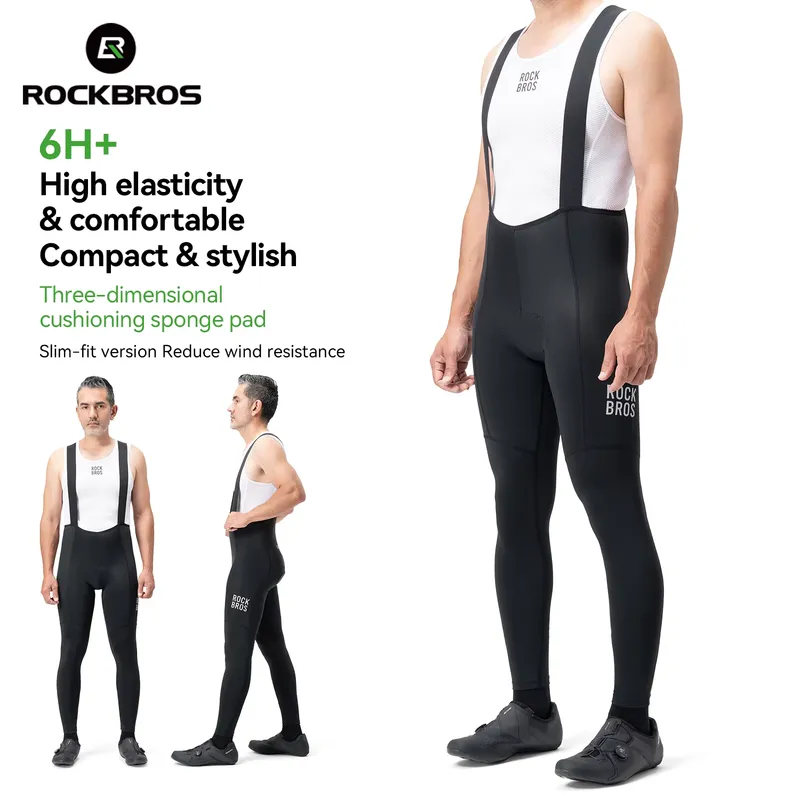 Rockbros Calça Bib Ciclismo Masculina - Secagem Rápida