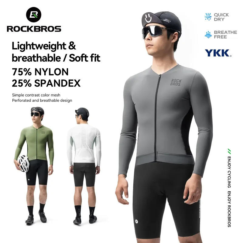 Rockbros Camisa Ciclismo Manga Longa Respirável