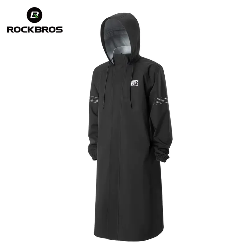 Rockbros Capa de Chuva Impermeável com Capuz para Ciclismo