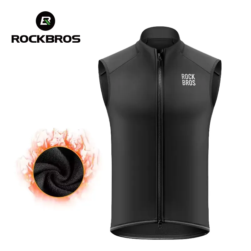 Rockbros Colete Ciclismo Inverno Térmico à Prova de Vento