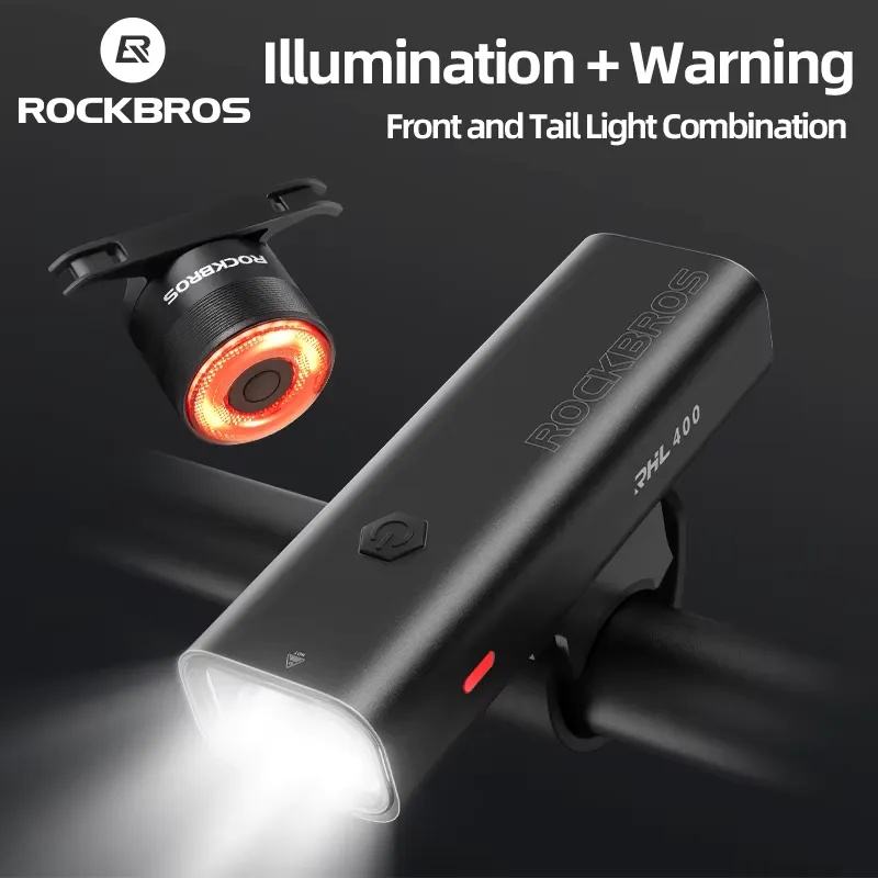 Rockbros Farol Bicicleta LED Recarregável USB 200m