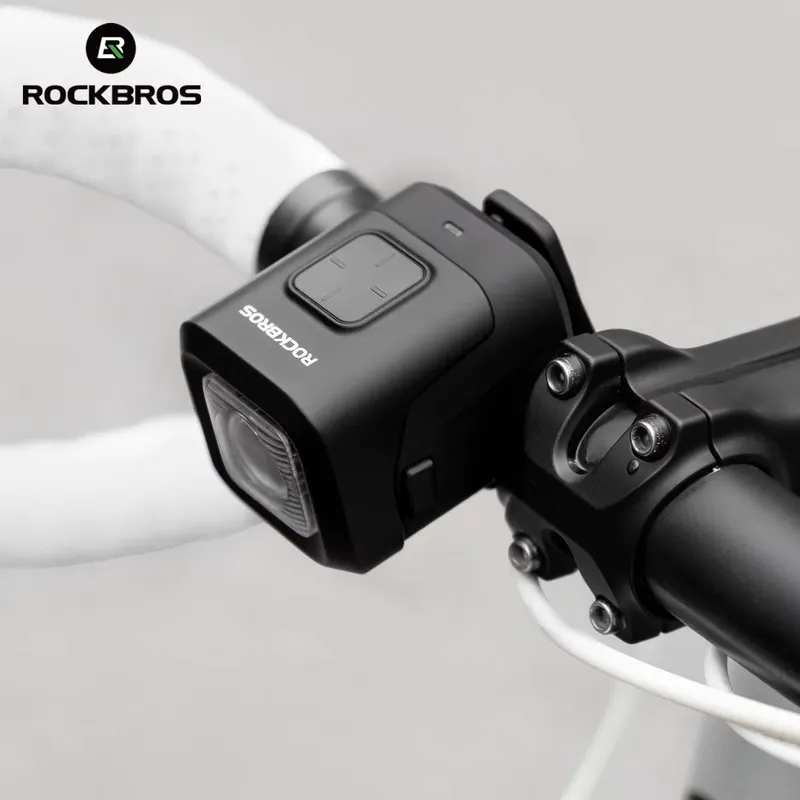 Rockbros Farol Bicicleta 2 em 1 com Buzina LED IPX6