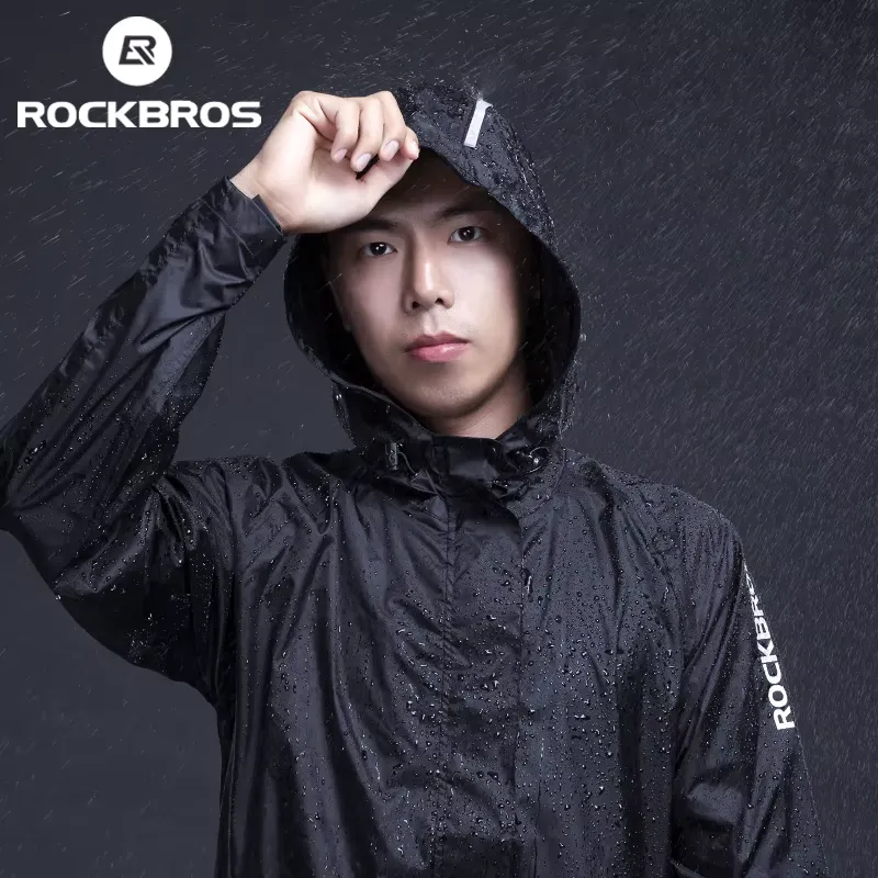 Rockbros Jaqueta Impermeável Ciclismo Homem com Capuz