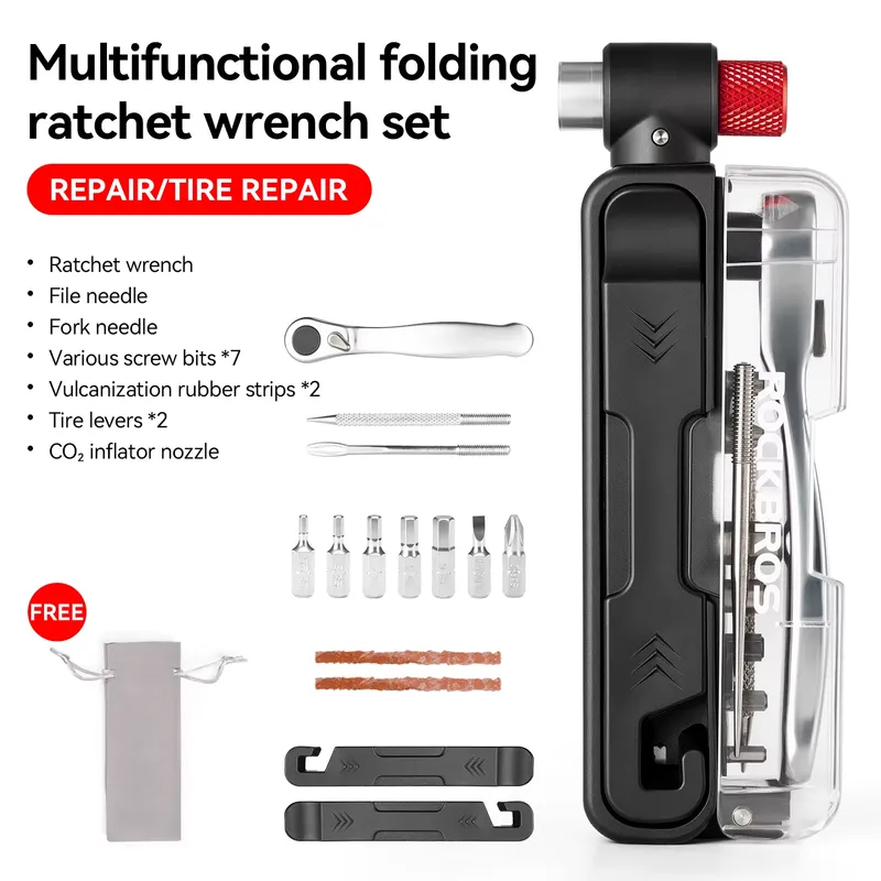 Rockbros Kit Ferramentas Reparo Bicicleta Portátil