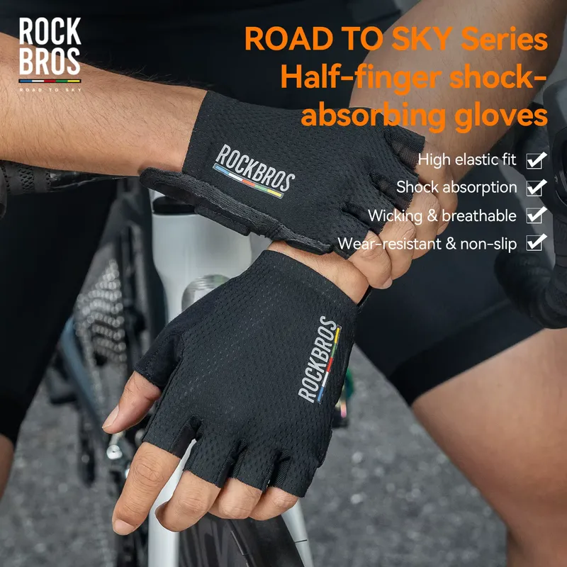 Rockbros Luva de Ciclismo MTB Meia Resistente