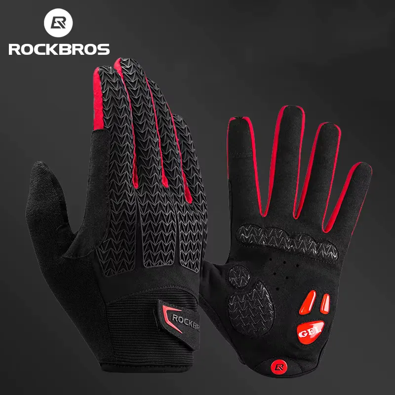 Rockbros Luvas de Ciclismo Térmica à Prova de Vento
