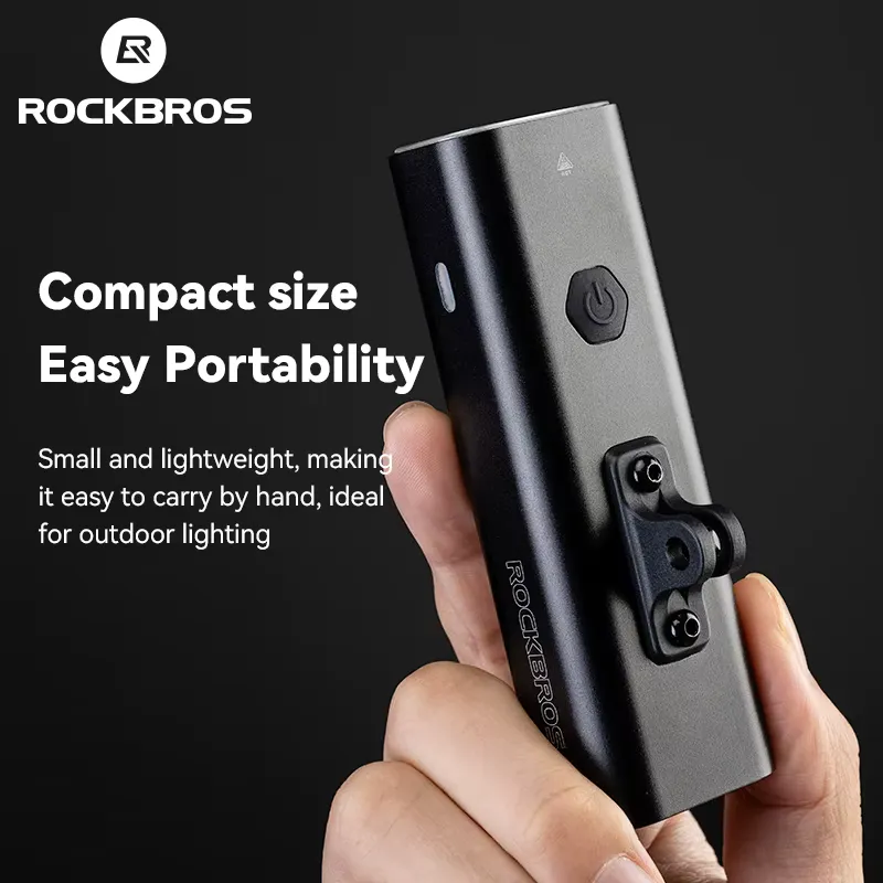 Rockbros Luz Dianteira LED Recarregável USB para Bicicleta