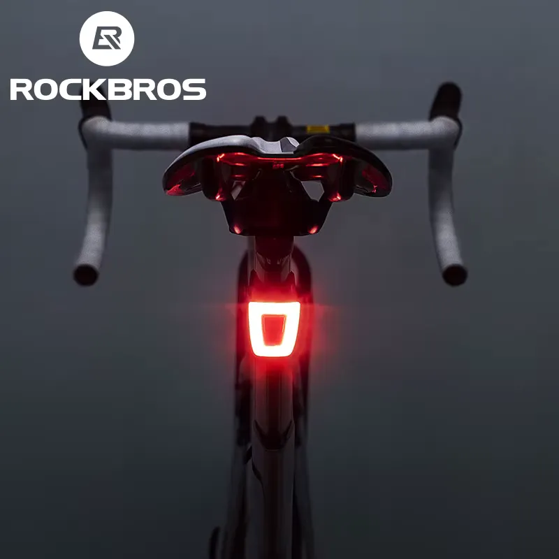 Rockbros Luz Traseira LED USB Recarregável para Bicicleta