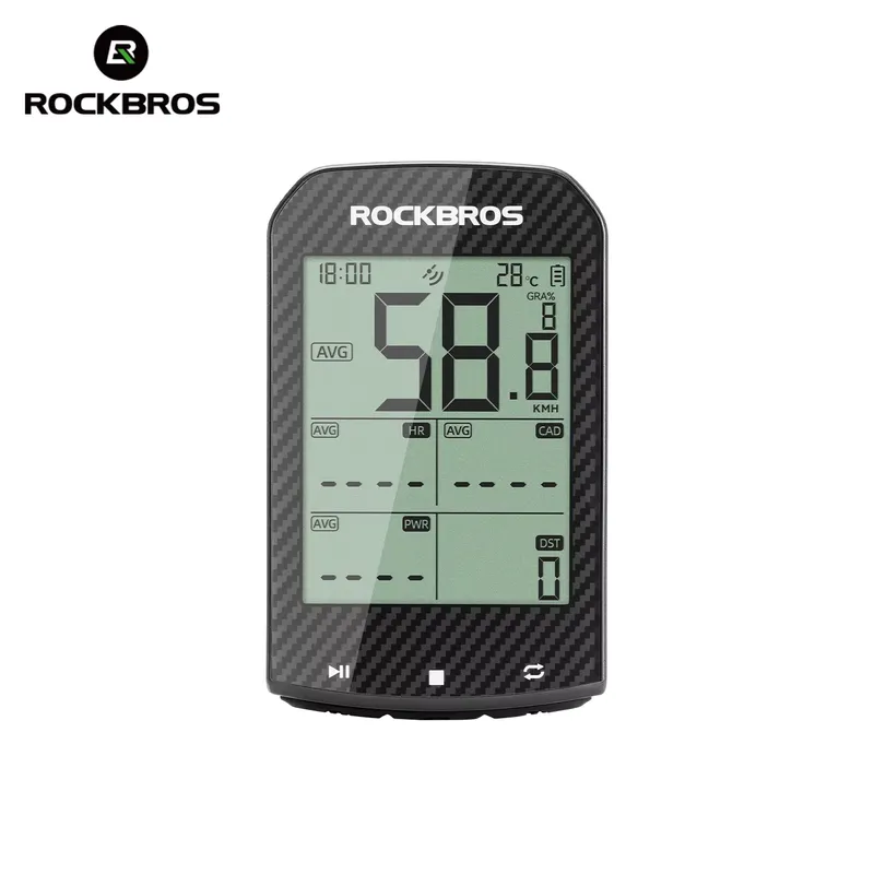 Rockbros M1Pro - Ciclocomputador GPS com Bluetooth e ANT+