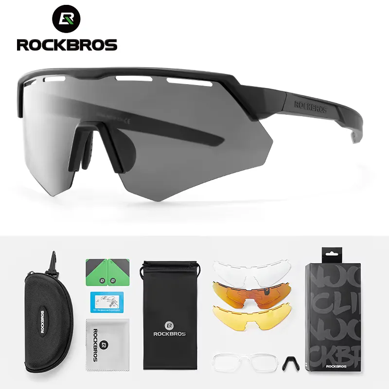 Rockbros Óculos de Ciclismo Polarizados 4 Lentes