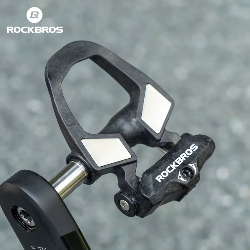 Rockbros Pedal de Bloqueio SPD Fibra de Carbono Leve