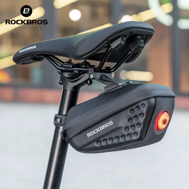 Rockbros Saco de Selim à Prova d'Água com Luz Traseira