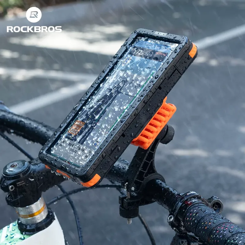 Rockbros Suporte Celular à Prova d'Água para Bicicleta