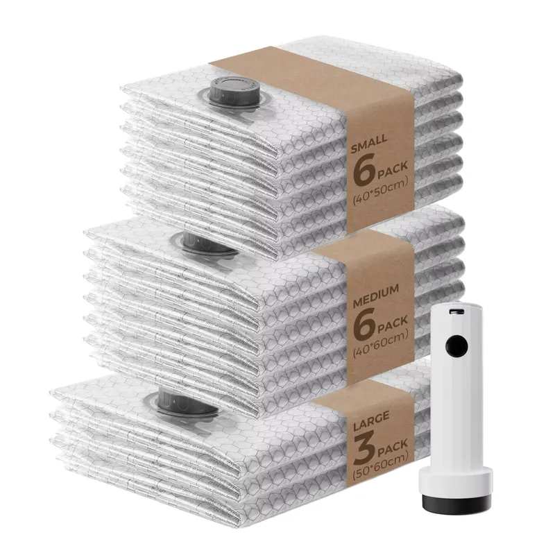 Flextail Sacos a Vácuo com Bomba Elétrica Nano