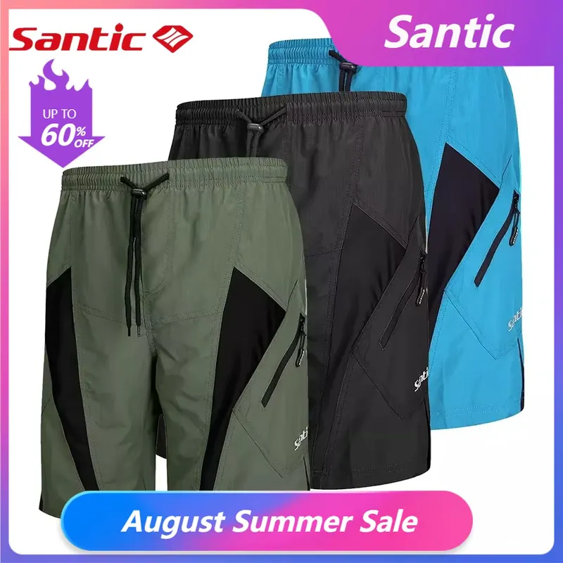 Santic Bermuda Ciclismo MTB 3D Acolchoada Coolmax