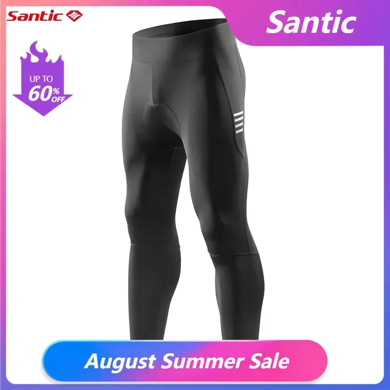 Santic Calça Ciclismo Masculina 5D Acolchoada MTB