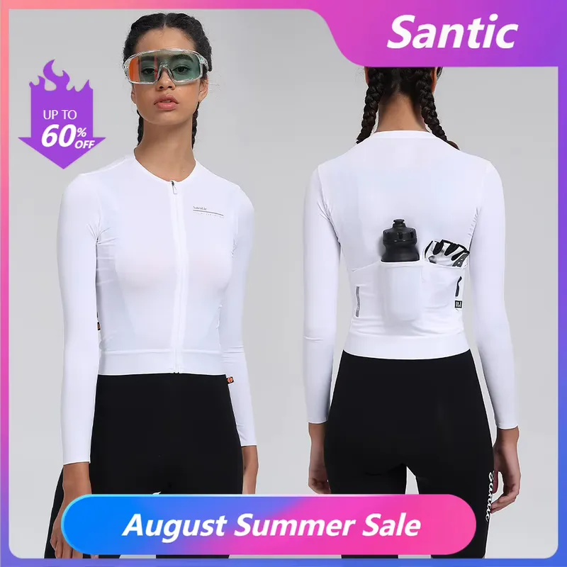 Santic Camisa Ciclismo Feminina Manga Comprida Solar