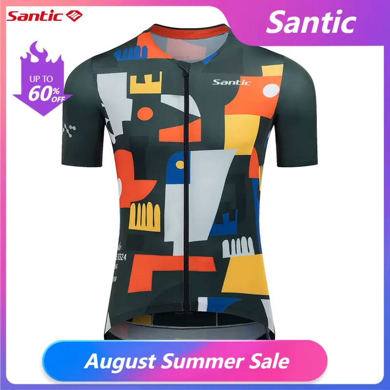 Santic Camiseta Ciclismo Masculina Manga Curta