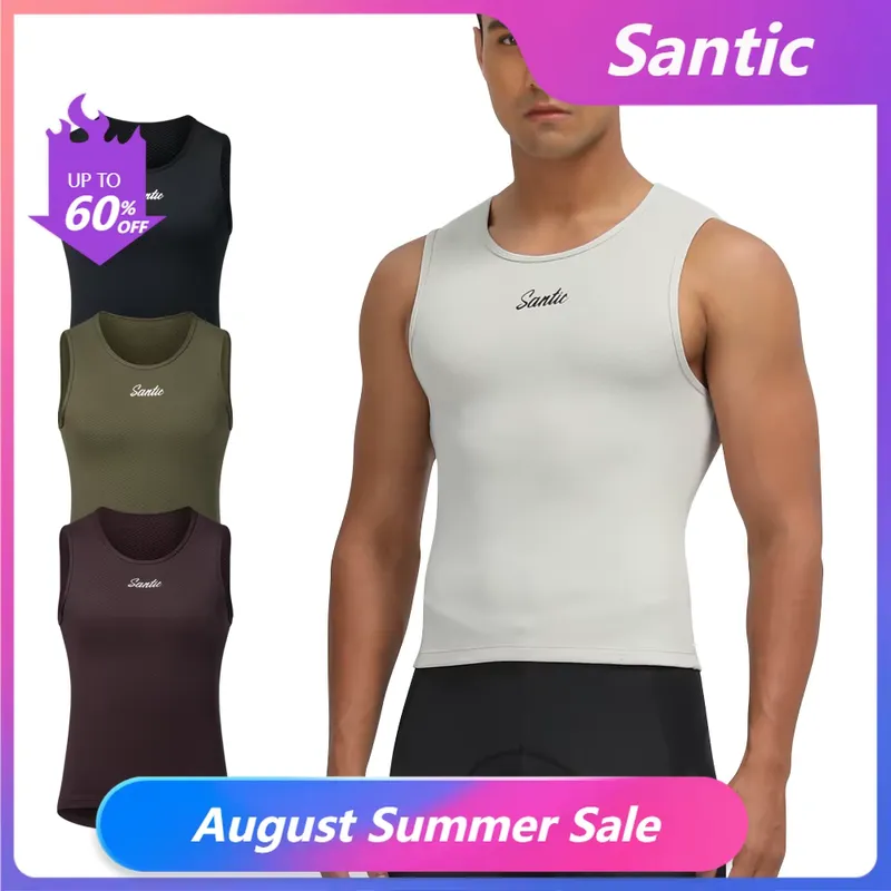 Santic Colete de Inverno para Ciclismo Masculino