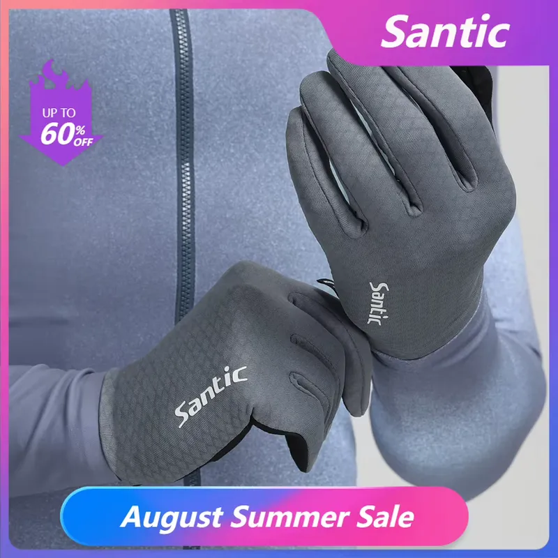 Santic Luvas de Ciclismo Inverno Longas Unissex