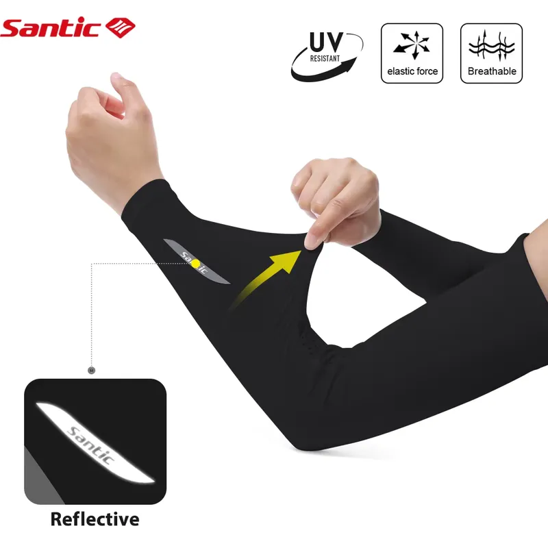 Santic Protetor Solar Braço Ciclismo Respirável UV