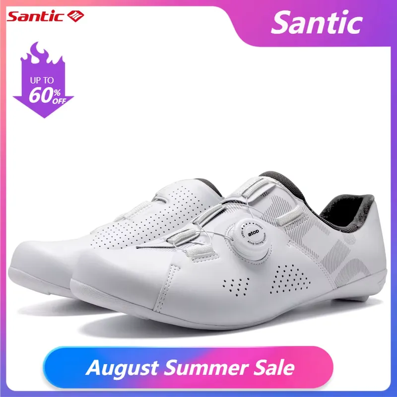 Santic Sapato de Ciclismo Estrada Autobloqueio Respirável